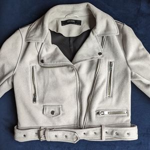 Zara Suede Biker Jacket